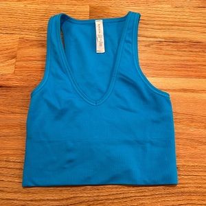 COPY - AURORA SEAMLESS CROP RIB TANK